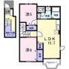 リバーサイド カーサBの間取り画像