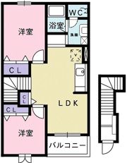 ローレル落合Ⅱの間取り画像