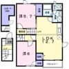 アン ソレイエ Aの間取り画像