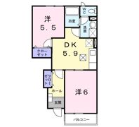 メゾングレ－スの間取り画像