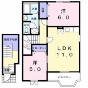 ラフィネ北島の間取り画像
