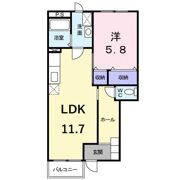 ボヌール・ホクテツ Ⅱの間取り画像
