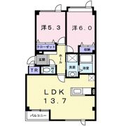 レジーナフジⅡの間取り画像