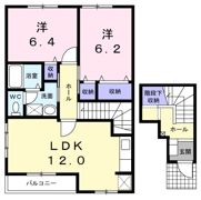 アメニティ郷東Aの間取り画像