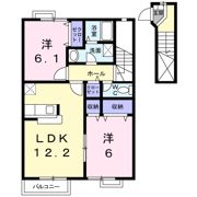 ラルジェAの間取り画像