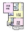 クレーブス・Kの間取り画像