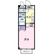 ユースコートAの間取り画像