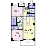 レガリア新豊の間取り画像