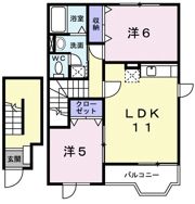 ガーデンロイヤルBの間取り画像