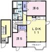 ガーデンロイヤルBの間取り画像
