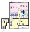 ラフィネシャトレーⅡ番館Bの間取り画像