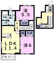 ラフィナートSK A棟の間取り画像