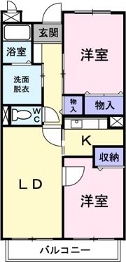 ヴィザージュの間取り画像