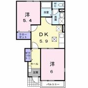フルールⅢの間取り画像
