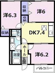 エモーション－21の間取り画像