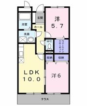 サンライズ中和田の間取り画像