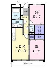 サンライズ中和田の間取り画像