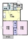 ノースリバー Bの間取り画像
