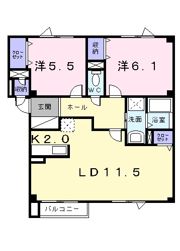 パールヴィレッジ Cの間取り画像
