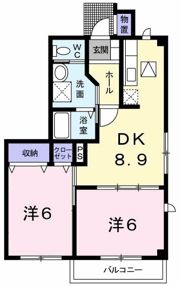 ブルーメンガルデンBの間取り画像