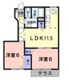 ロータス城ヶ上 Aの間取り画像