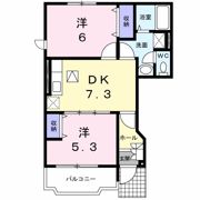 アンソレイユAの間取り画像