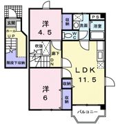 コージーハウス石井Aの間取り画像