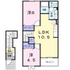 グリーンテラスNagano Aの間取り画像