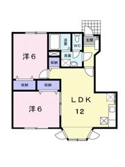 ラルジュ余戸 Cの間取り画像