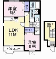 ハイツ ロジュマンAの間取り画像