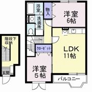 ハイツ ロジュマンAの間取り画像