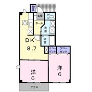 エヴァ グリーン Bの間取り画像
