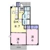 エヴァ グリーン Bの間取り画像