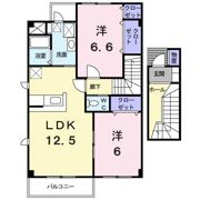 エヴァ グリーン Bの間取り画像