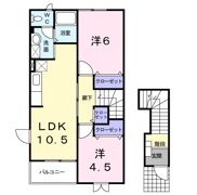 リバーストーン Aの間取り画像