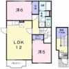 サンパティークK Aの間取り画像