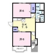 サンパティークK Bの間取り画像