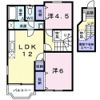 エステート雅Bの間取り画像