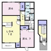 アンソレイエの間取り画像