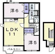 アキラハイツの間取り画像