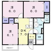 ソレアードⅡの間取り画像