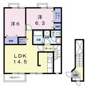 ハイツシマダの間取り画像
