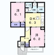 アンソレイエⅠの間取り画像