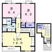 アンソレイエⅠの間取り画像