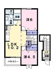 アンフィニⅠの間取り画像