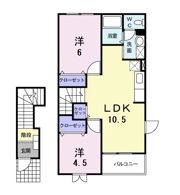 アンフィニⅠの間取り画像