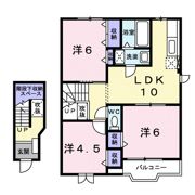 プラティ－ヌK．Dの間取り画像