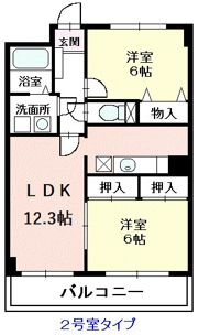 セルカリーオUの間取り画像