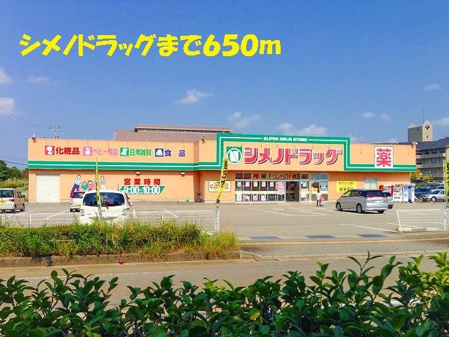 近くのシメノドラッグまで650m(徒歩9分)