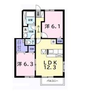 グリーンコートAの間取り画像